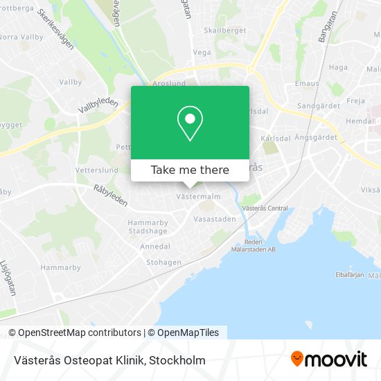 Västerås Osteopat Klinik map