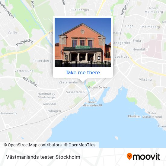 Västmanlands teater map