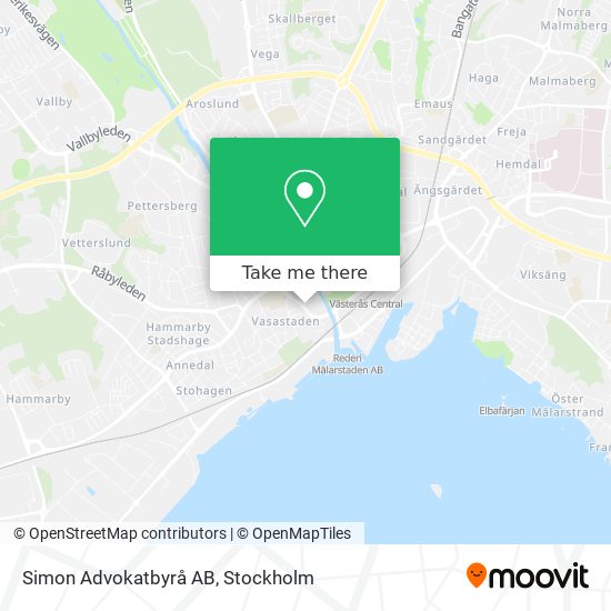 Simon Advokatbyrå AB map