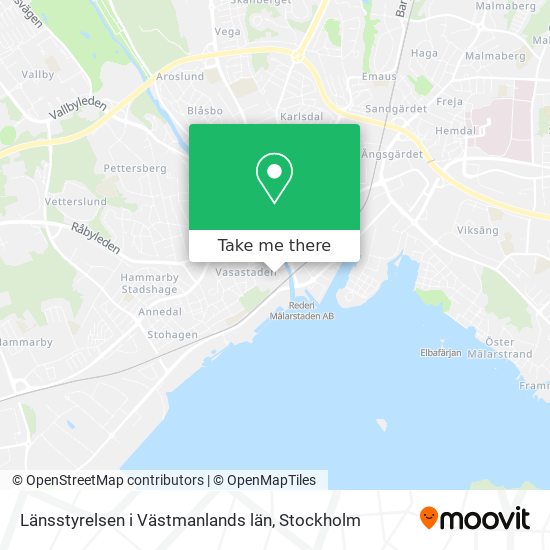 Länsstyrelsen i Västmanlands län map