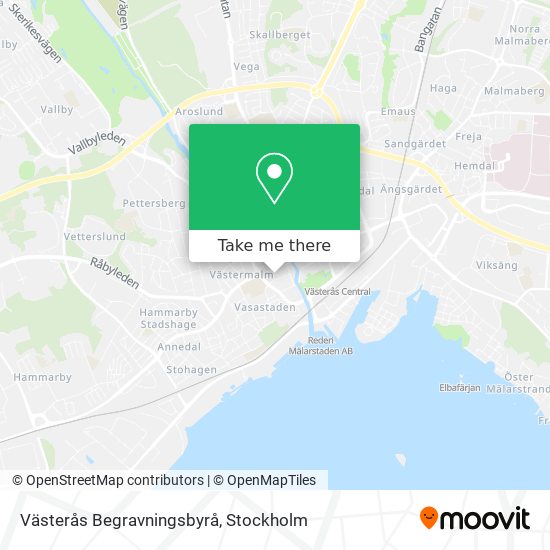 Västerås Begravningsbyrå map