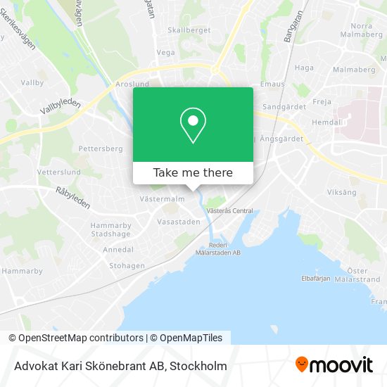 Advokat Kari Skönebrant AB map