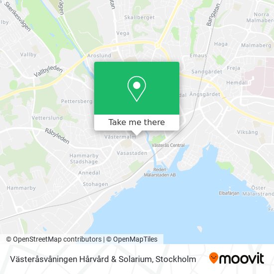 Västeråsvåningen Hårvård & Solarium map