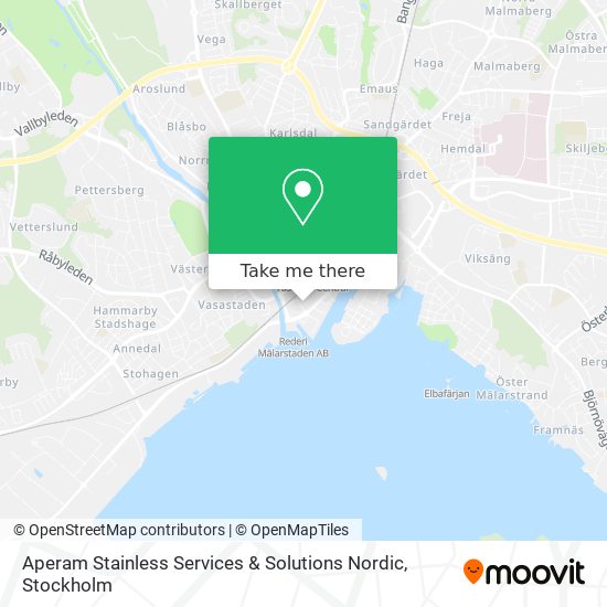 Aperam Stainless Services & Solutions Nordic map