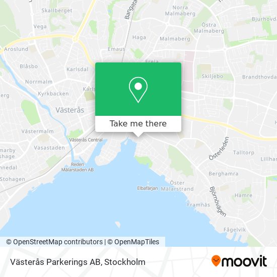 Västerås Parkerings AB map