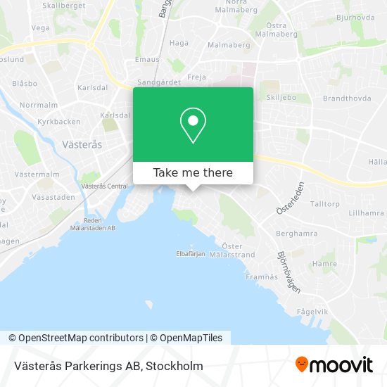 Västerås Parkerings AB map