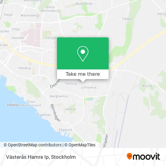 Västerås Hamre Ip map