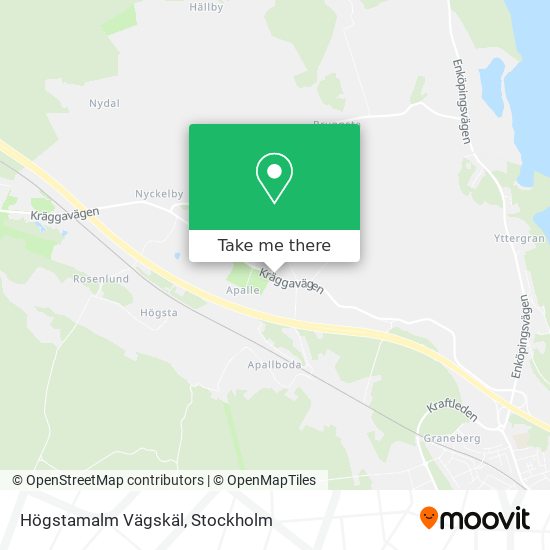 Högstamalm Vägskäl map