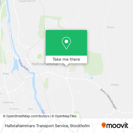 Hallstahammars Transport Service map