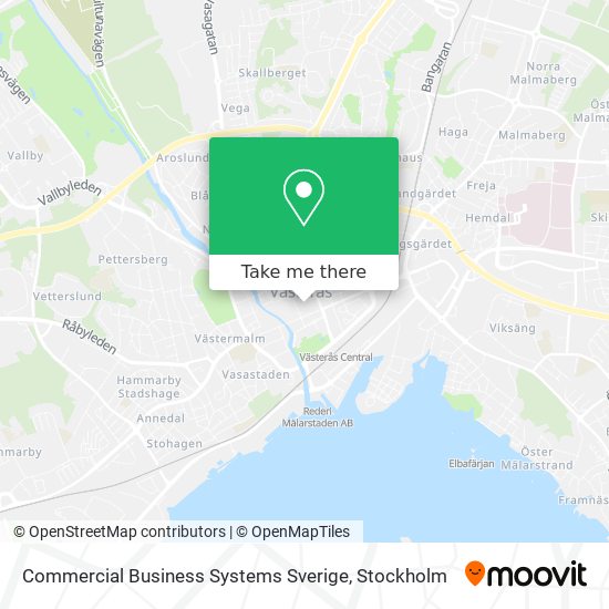 Commercial Business Systems Sverige map