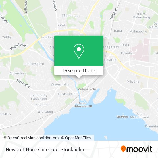 Newport Home Interiors map