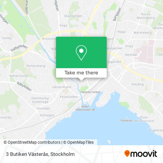 3 Butiken Västerås map