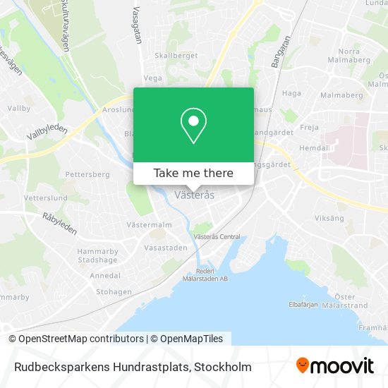 Rudbecksparkens Hundrastplats map