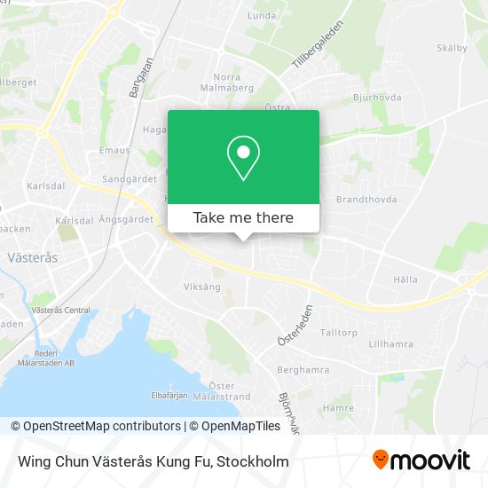 Wing Chun Västerås Kung Fu map