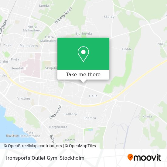 Ironsports Outlet Gym map