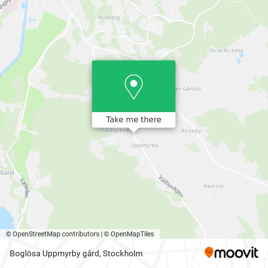 Boglösa Uppmyrby gård map
