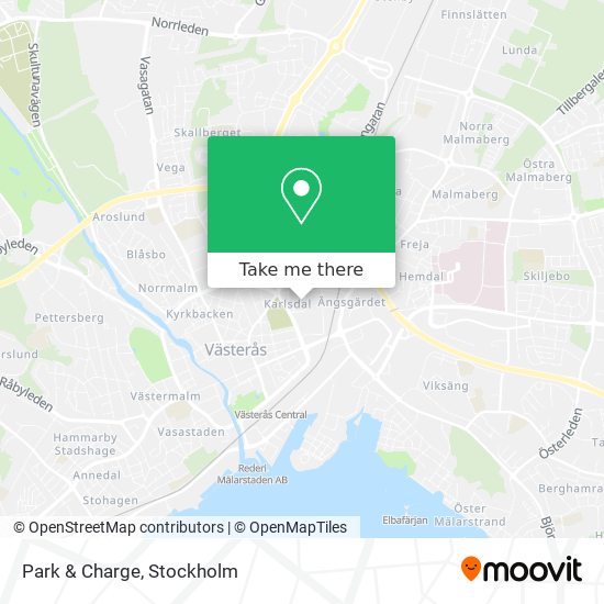 Park & Charge map