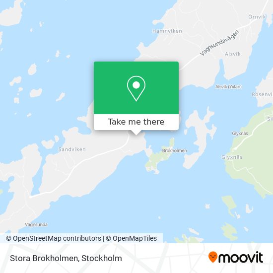 Stora Brokholmen map