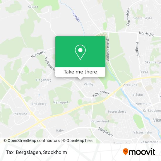 Taxi Bergslagen map