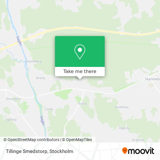 Tillinge Smedstorp map