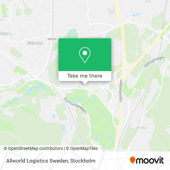 Allworld Logistics Sweden map