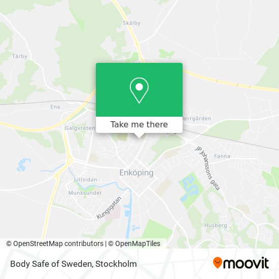 Body Safe of Sweden map