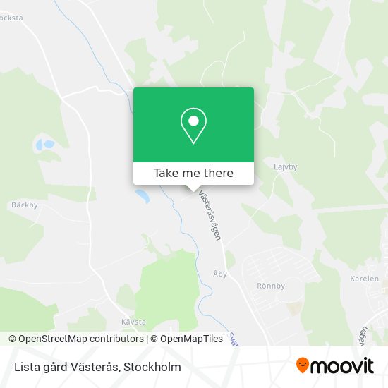 Lista gård Västerås map