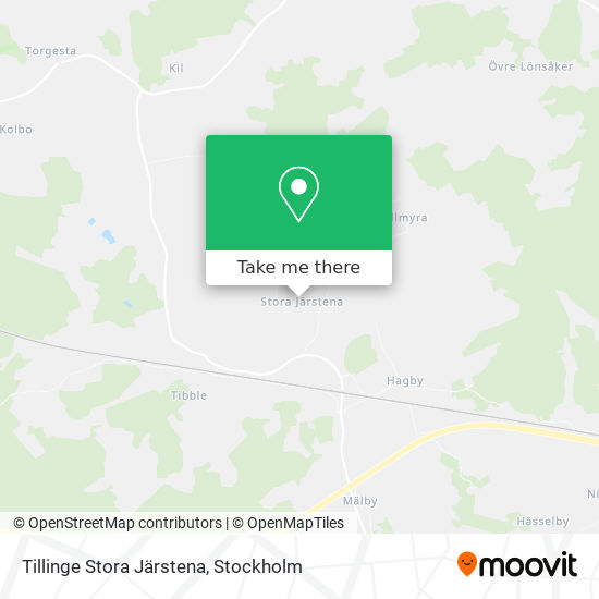 Tillinge Stora Järstena map