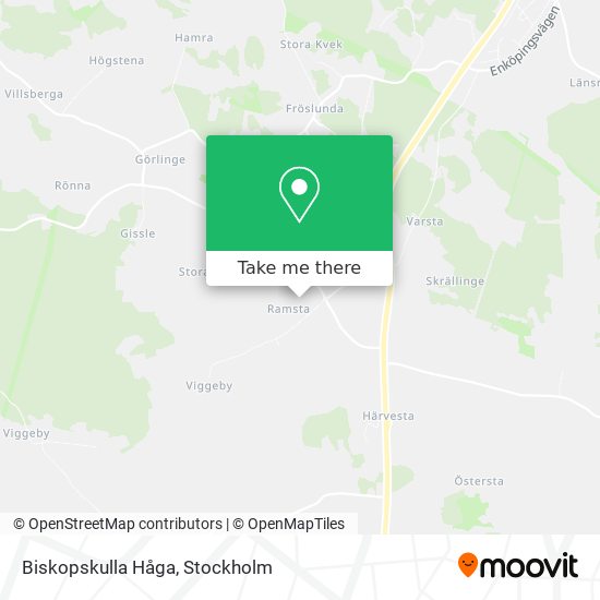 Biskopskulla Håga map