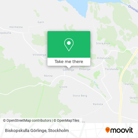 Biskopskulla Görlinge map