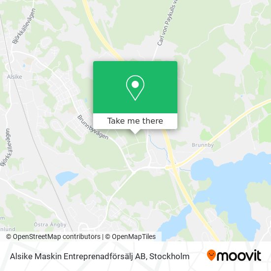 Alsike Maskin Entreprenadförsälj AB map