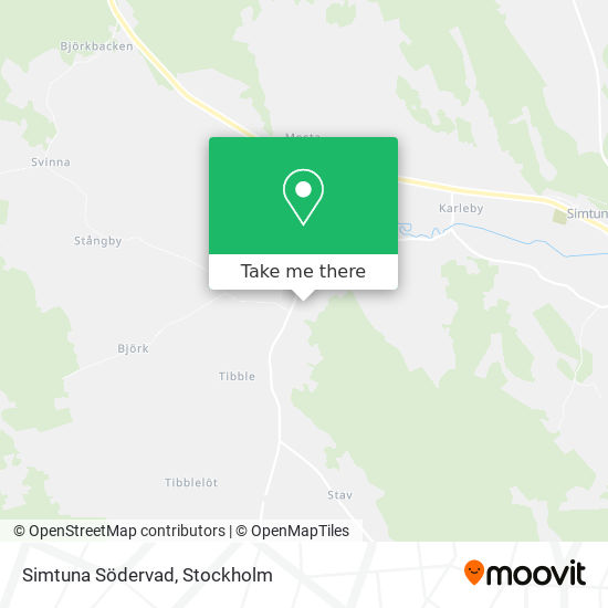 Simtuna Södervad map