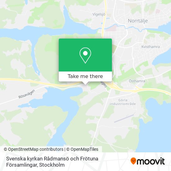 Svenska kyrkan Rådmansö och Frötuna Församlingar map