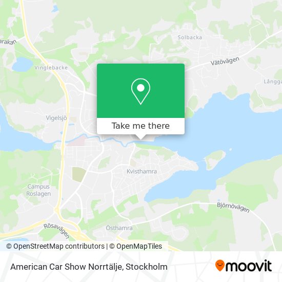 American Car Show Norrtälje map