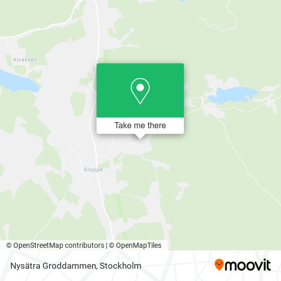 Nysätra Groddammen map