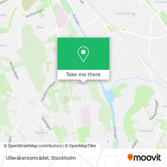 Ulleråkersområdet map