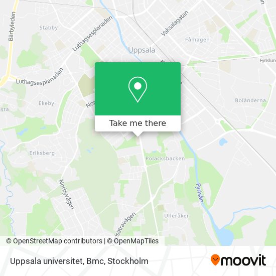 Uppsala universitet, Bmc map