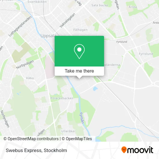 Swebus Express map