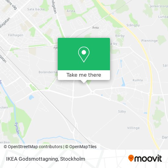 IKEA Godsmottagning map
