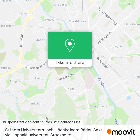 St Inom Universitets- och Högskoleom Rådet, Sekt. vid Uppsala universitet map