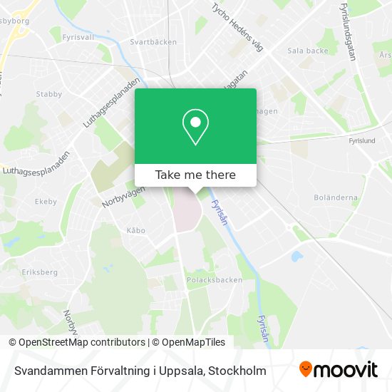 Svandammen Förvaltning i Uppsala map