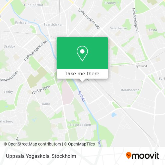 Uppsala Yogaskola map