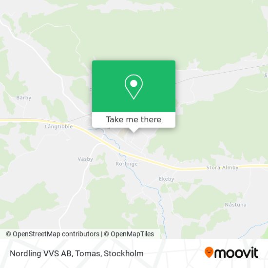 Nordling VVS AB, Tomas map