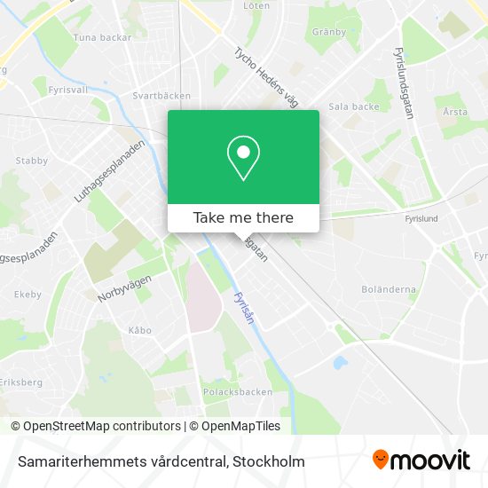 Samariterhemmets vårdcentral map