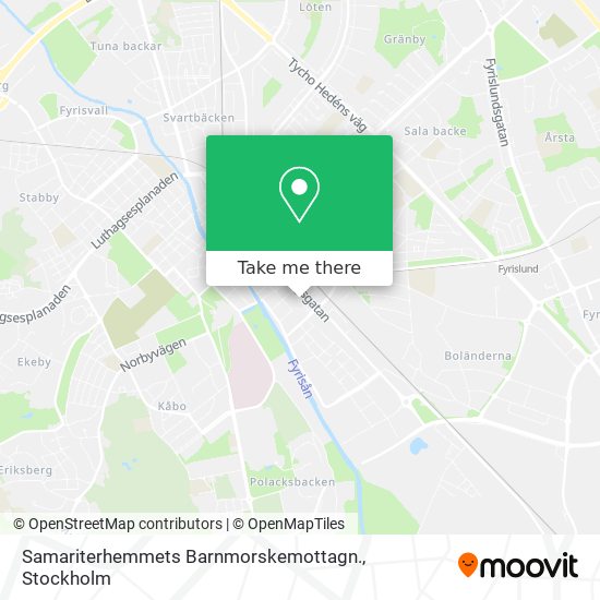 Samariterhemmets Barnmorskemottagn. map