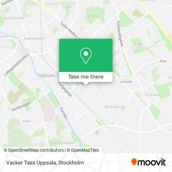 Vacker Tass Uppsala map