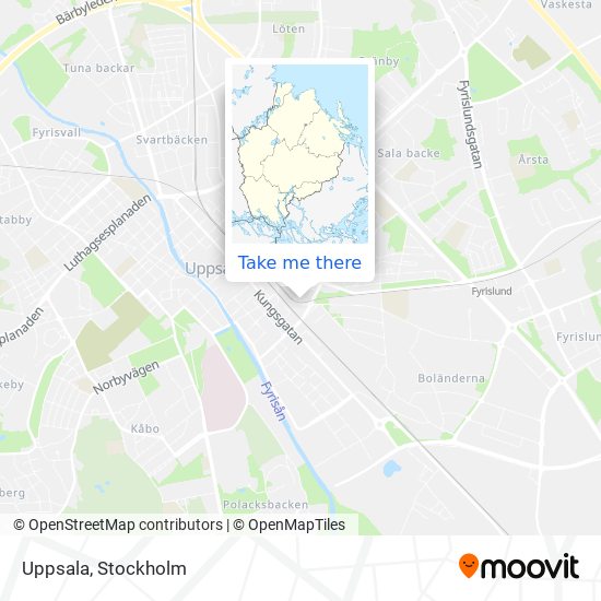 Uppsala map