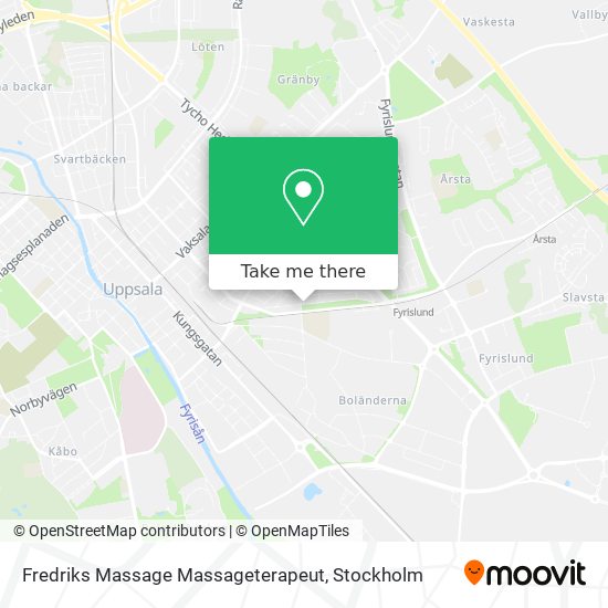 Fredriks Massage Massageterapeut map