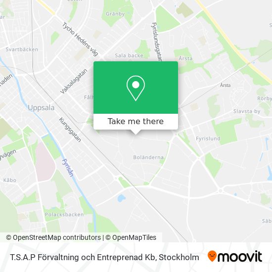 T.S.A.P Förvaltning och Entreprenad Kb map