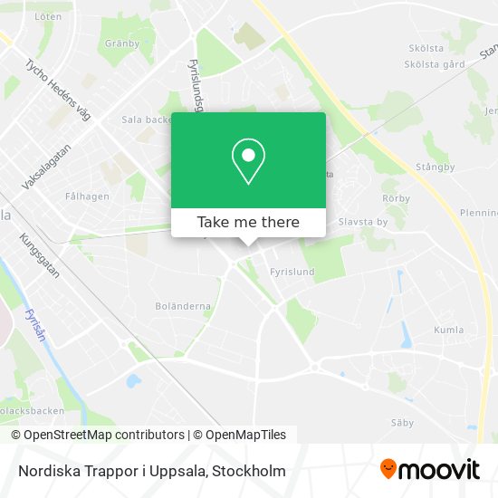 Nordiska Trappor i Uppsala map